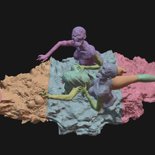 zombie nornas arte Halloween destino scolpire cervelli cervello 3d print model - Mito3D
