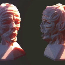 zombie sostenedor de la pluma.art.las esculturas.halloween 3d print model - Mito3D