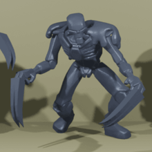 zombie-Roboter skinners Spiel der Schinder geschundenes ein xenos Necrons 3d print model - Mito3D