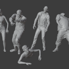 zombie set diorama 3d print model - Mito3D