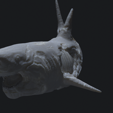 zombie squalo orrore tavolo guerra giochi pittura 3d print model - Mito3D