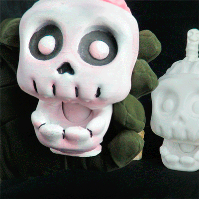 zombi cráneo caramelo cuenco víspera santos dulces cariño fabricante juguete soportes decoración impresión on sitio 3d print model - Mito3D