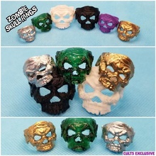 zombie anillo del cráneo la joyería horror monster tarman de juguete el los anillos 3d print model - Mito3D