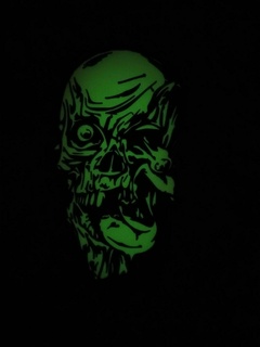 zombi kafatası duvar dekor Sanat korkutucu harika hediye 3d print model - Mito3D