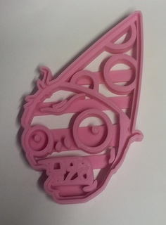 zombie slicer plants vs zombies cookie cutter 3d print model - Mito3D
