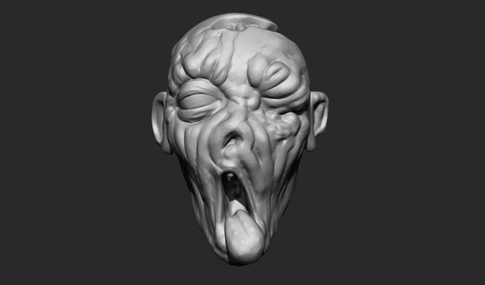 zombie tongue 3d print model - Mito3D