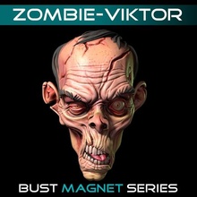 Zombie viktor Büste Kunst Monster Miniatur Halloween Artoy Grusel 3d print model - Mito3D