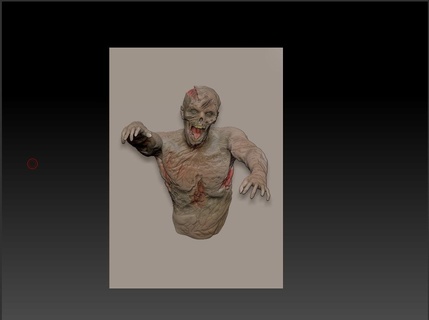 Zombie Mauer Zombi 3d print model - Mito3D