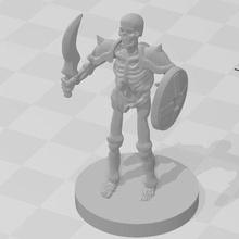 zombi savaşçı Yugioh zindan zar canavarlar oyun iskelet ddm 3d print model - Mito3D
