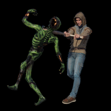 zombie sopravvivenza pacco morto cammina raccapricciante apocalisse mostro orrore trucco cosplay spaventoso stazione gioco xbox 3d print model - Mito3D