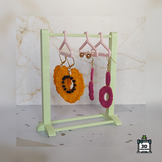zona chic earring hangers jewelry earrings stand organizer gadget hanger 3d print model - Mito3D