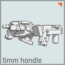 zonefinder Transformatoren Waffe 5mm post Spiel gun 3d print model - Mito3D