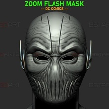 Zoom éclat masque chasseur zolomon cosplay dc bandes dessinées 3d impression modèle art batman film 3d print model - Mito3D