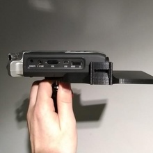 ampliação h4n bateria suporte gadget gravador 3d print model - Mito3D