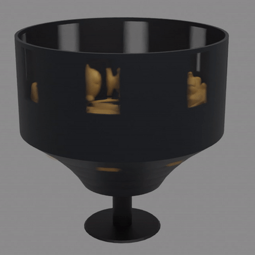 zootrope goldfish 3D print model - Mito3D