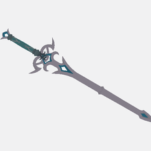 Zora espada lenda zelda respiração selvagem wii 3d print model - Mito3D