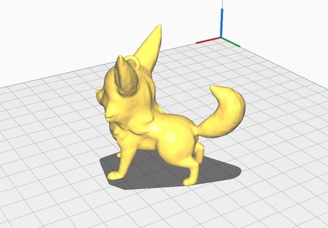 petit renard travieso prendre amusement 3d print model - Mito3D