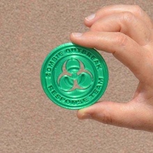zort - zombie outbreak token signs_logos 3d print model - Mito3D