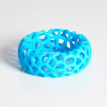 zortrax voronoi bracelet fashion joyau ouvrier bleu 200 z-abs imprimante 3d mode faon 3d print model - Mito3D