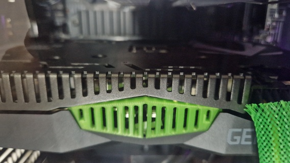 zotac rtx 2060 front brand plate remodel geforce nvidia 3d print model - Mito3D