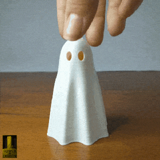 zou ghost - legs halloween print place supports 3d print model - Mito3D