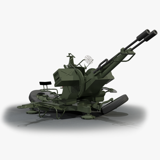zu 23 2 anti hava tabanca askeri Ordu montaj air Rusça hobi savaş panzer oyuncak 3d print model - Mito3D