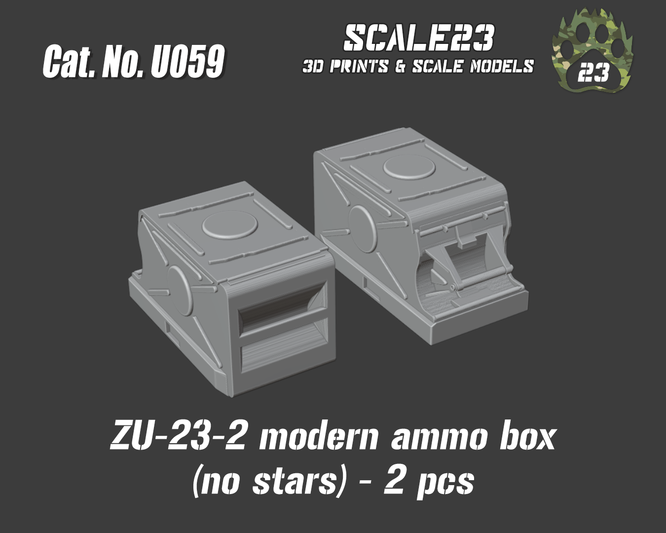 zu-23 ammo box - modern version 3D print model - Mito3D