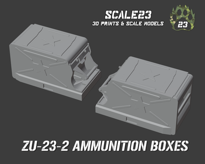 zu 23 munitions boîte soviétique version 3d print model - Mito3D