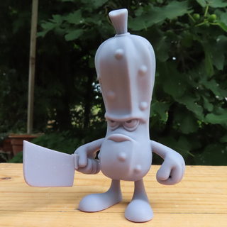zucchini figurine art toy statuette vegetal garden cartoon statue 3d print model - Mito3D