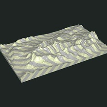Zugspitze topografía montaña 3d print model - Mito3D