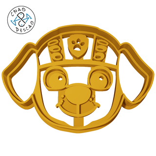 zuma - paw patrol cookie cutter fondant shield chase everest marshall rocky rubble ryder tracker skye pastry party cute baby shower birthday kids 3d print model - Mito3D
