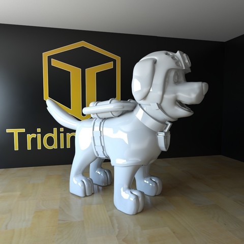 zuma de la pata patrulla juego suma pawpatrol perro dibujos animados 3d 3dmodel 3dprint 3D print model - Mito3D