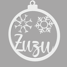 zuzu - bola natal nome ornamento decora christmas tree festa party gift 3d print model - Mito3D