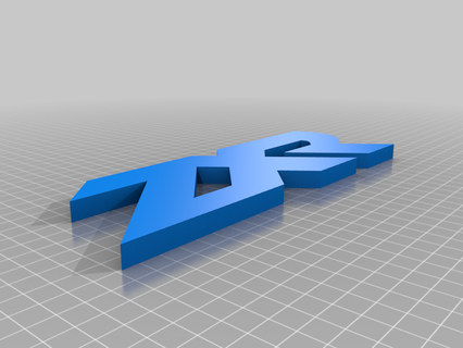 zxr logo decor decoration deco home 3d print model - Mito3D