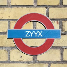 zyyx undergound signe multi matériel d'impression divers en métro de la station logo 3d print model - Mito3D