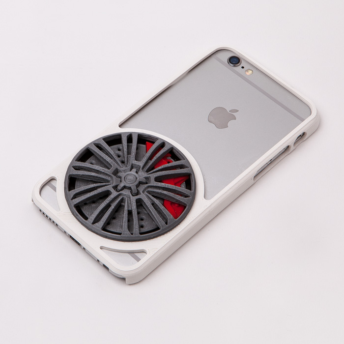 iphone 6 case audi wheel gadget iphone 6 case audi wheel gadget 3D print model - Mito3D