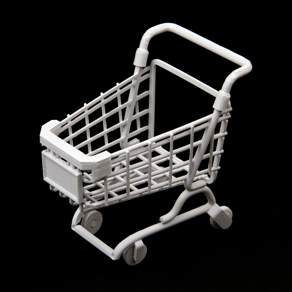 Klapp Einkaufskorb gadget Falt Einkaufswagen 3D print model - Mito3D
