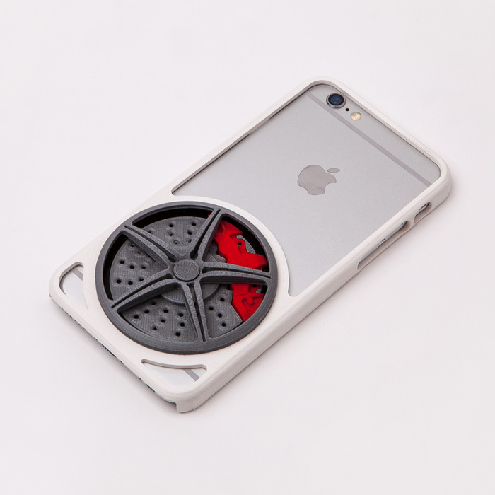 iphone 6 caso ferrari rueda gadget 3D print model - Mito3D