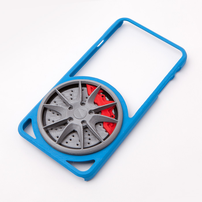 iphone 6+ case porsche wheel gadget 3D print model - Mito3D