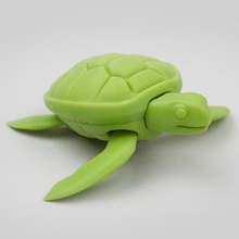 foldable sea turtle gadget 3d print model - Mito3D