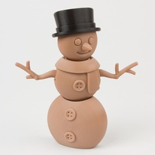 gingerbread boneco neve gadget 3d print model - Mito3D