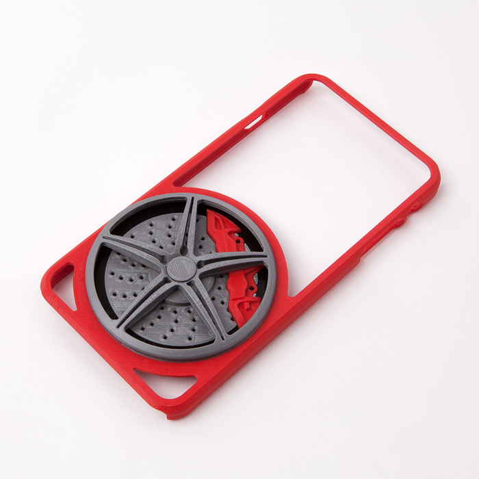 iphone 6+ case ferrari wheel gadget 3D print model - Mito3D