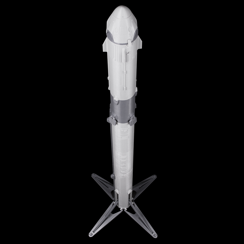 space falcon 9 rocket gadget 3D print model - Mito3D