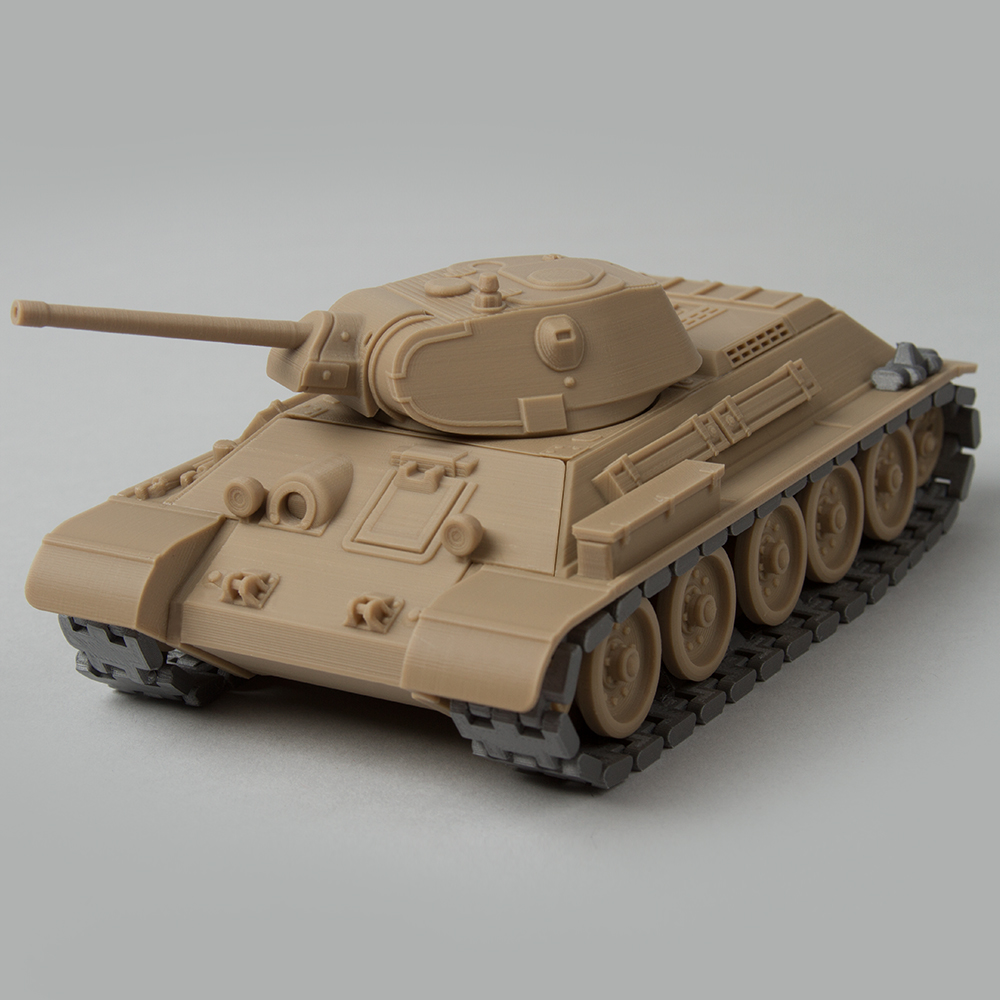 faltbar Panzer 34 76 Gadget 3D print model - Mito3D