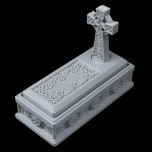 Halloween sarcofago calcolo bara caramella cestino gadget 3d print model - Mito3D
