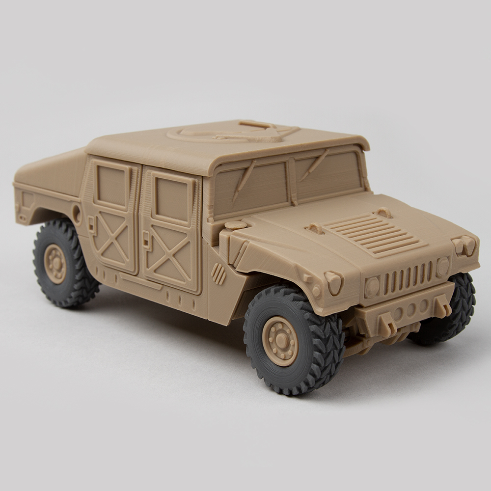 dobrável Humvee hummer gadget 3D print model - Mito3D