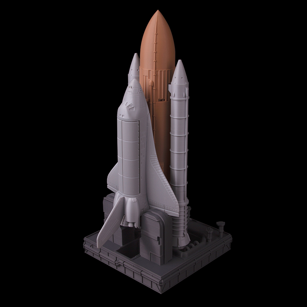 space shuttle rocket booster gadget 3D print model - Mito3D