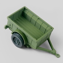 pieghevole Willys jeep trailer sconto 50 70 3d print model - Mito3D