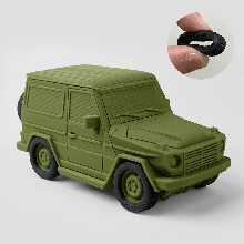 foldable car g-wagen w460 230g 3d print model - Mito3D