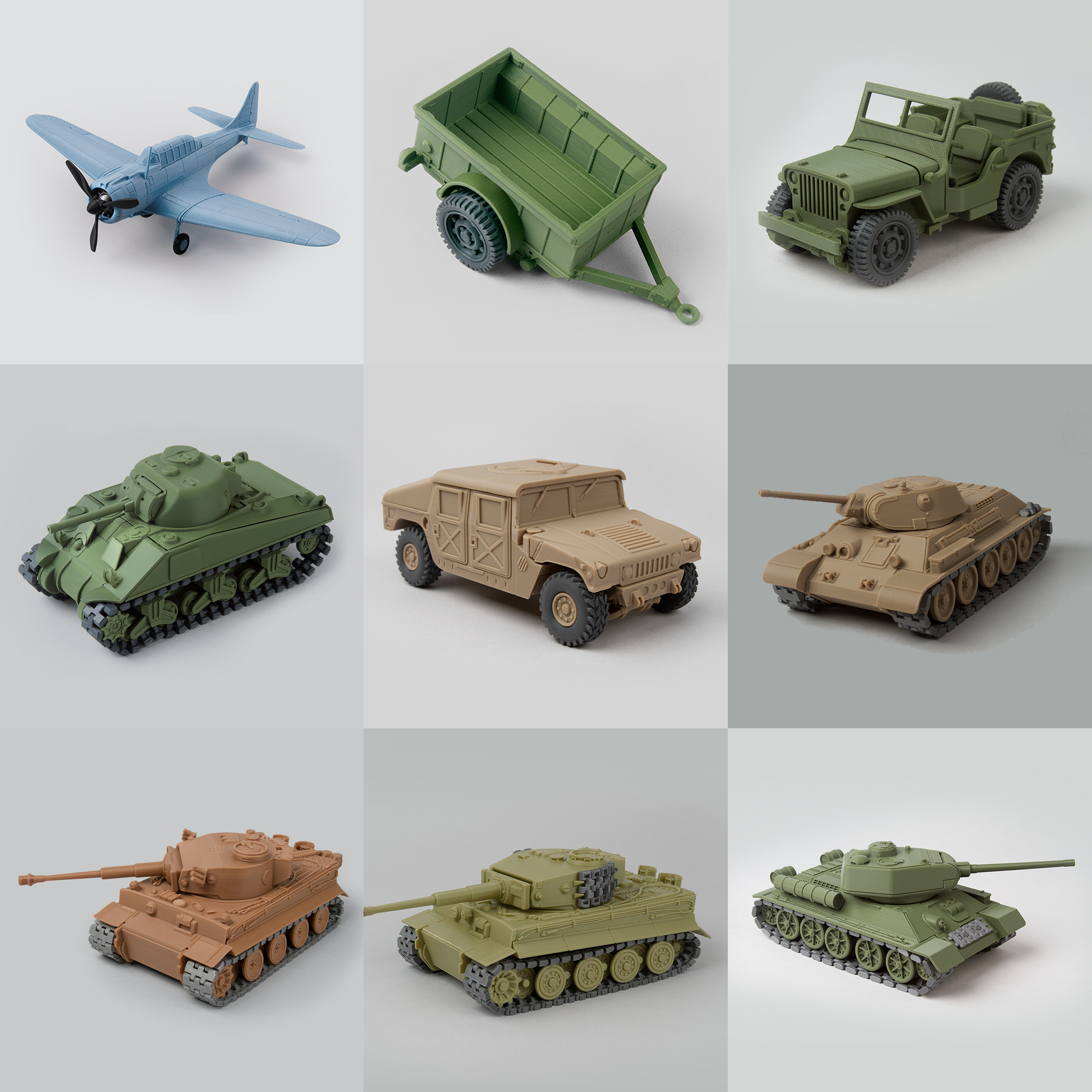set - military 3D print model - Mito3D